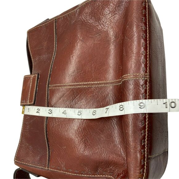 Fossil Purse Shoulder Bag 90s Sedona ZB9097 Brown Leather Inner Pockets Vintage - Picture 10 of 16